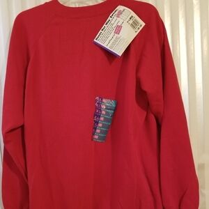 Hanes Vintage Sweatshirt Hanes Her Way Blank XL Red Roomier Fit